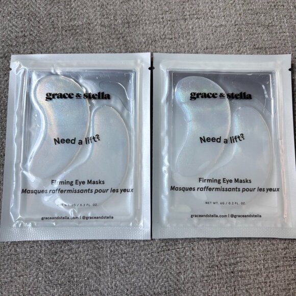 Grace & Stella Set of 2 Need a Lift Eye Masks - Picture 1 of 4